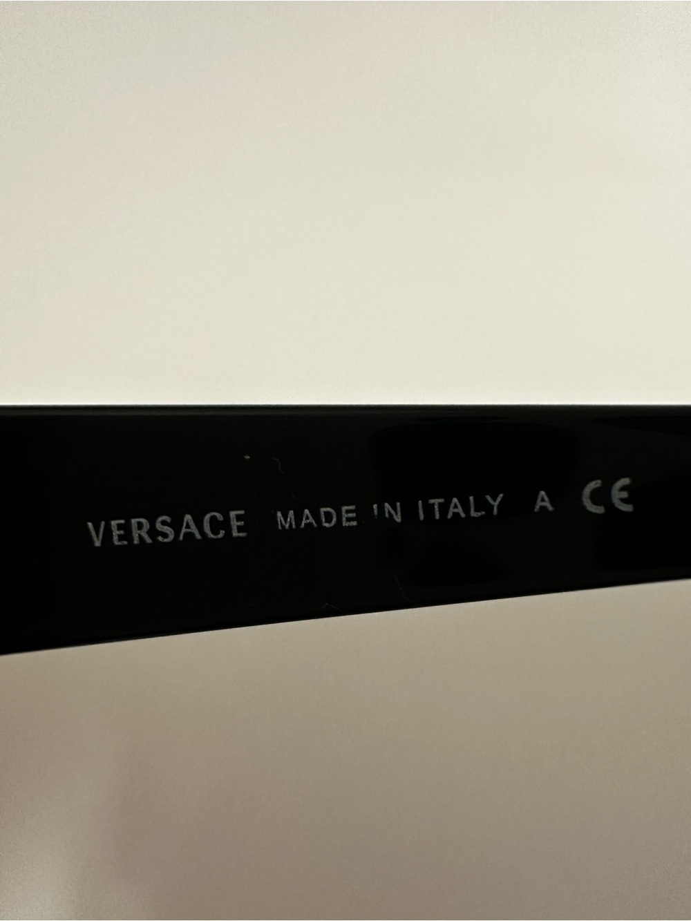 Versace Gold Frame Sunglasses with Black Temples and Gray Lenses - Picture 7 of 8